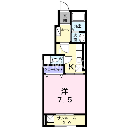 マンチェスターテリアＢの間取り