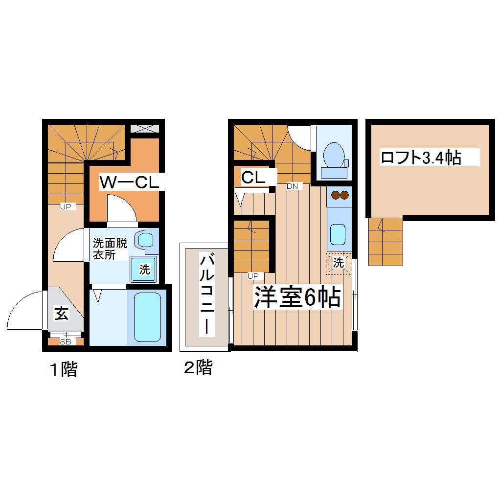 シリウス中江の間取り