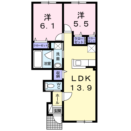 パンプキンVの間取り