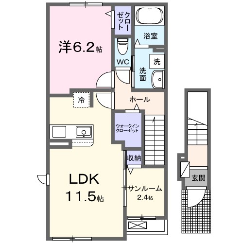 コンフォーティア　トクミツの間取り