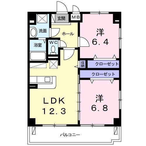 フレス　クーラの間取り