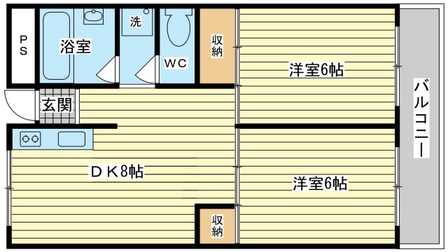 ローズハイツ茨木の間取り