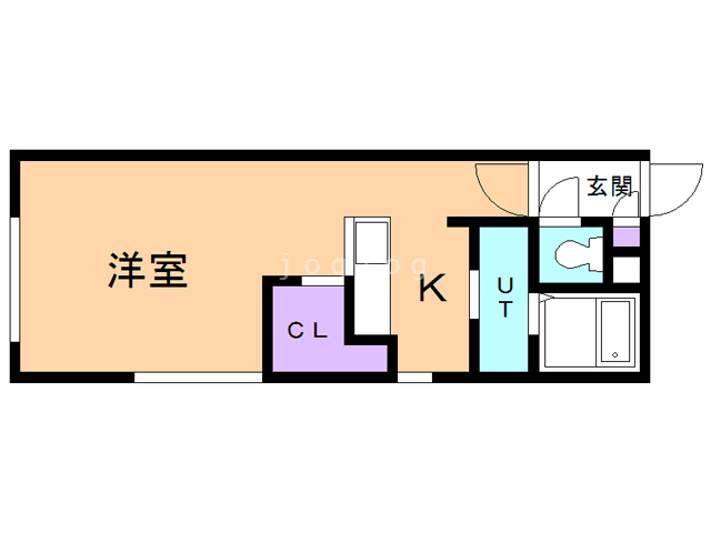 札幌市西区琴似二条のマンションの間取り