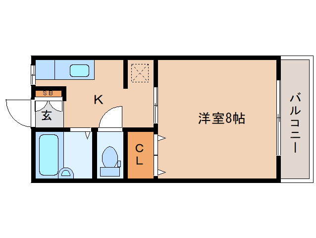 橿原市木原町のマンションの間取り