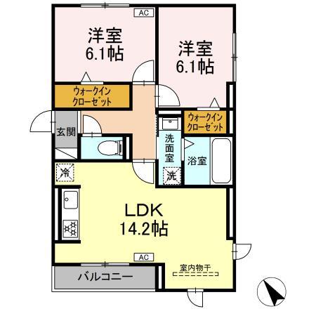 chrysanthemum岐南（クリサンサマム岐南）の間取り