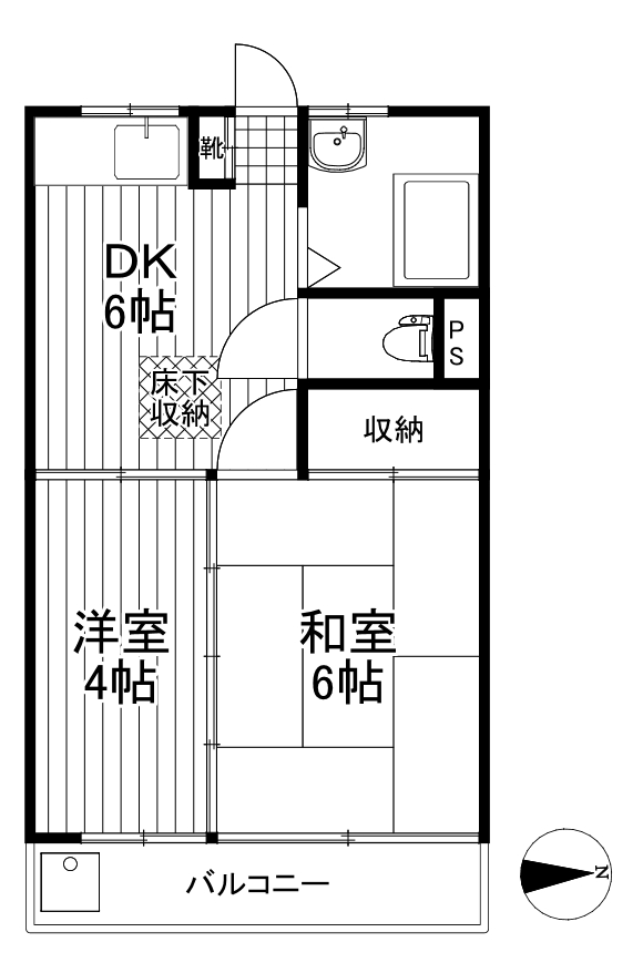 代田コーポの間取り