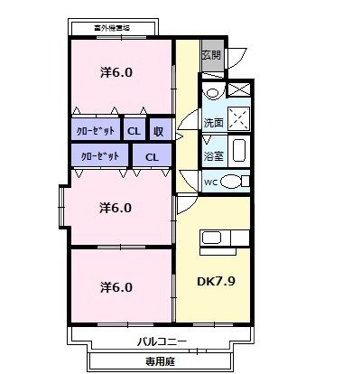 ファームガーデンAの間取り