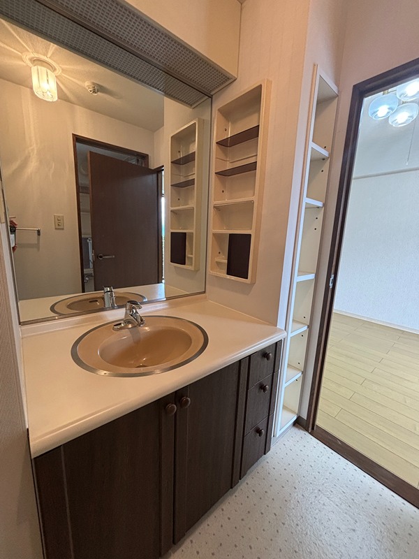 洗面設備　収納があり便利です