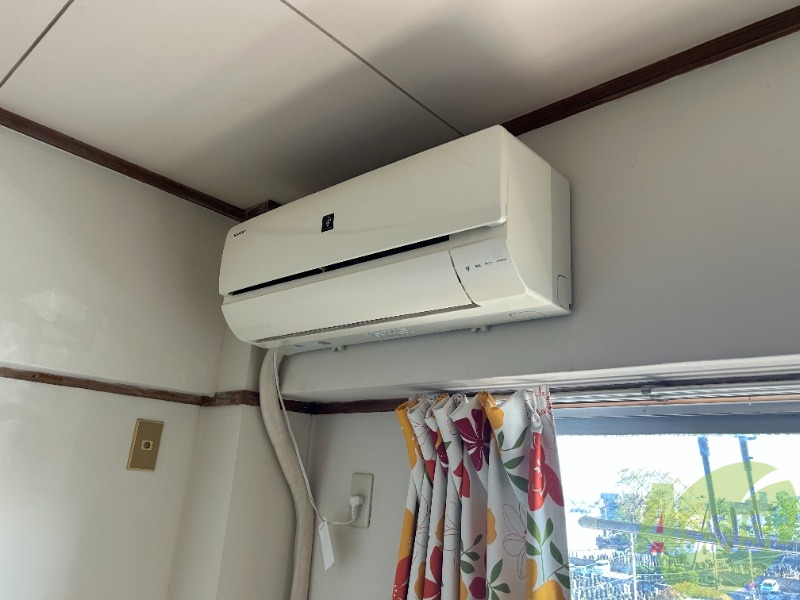 その他設備　エアコンが付いていますので寒暖対策もばっちり。
