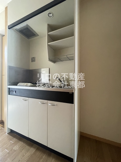 キッチン　１口ガスコンロ設置済！お引越し後すぐにお料理できます☆