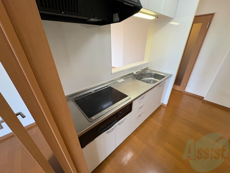 キッチン　清潔感がありお洒落なキッチンになっていました！