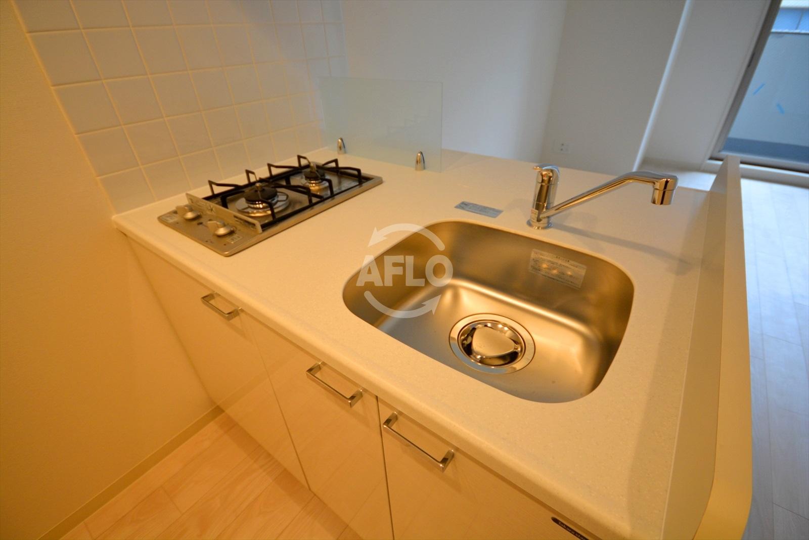 キッチン　プレサンス北浜ラフェスタ　２口キッチン