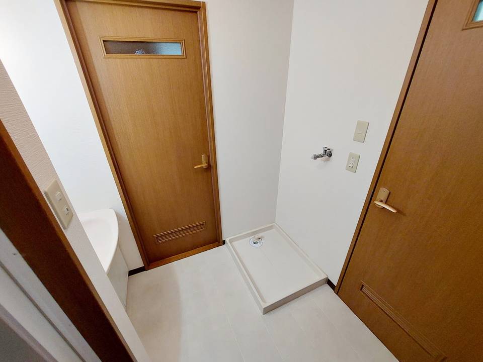 洗面設備　洗濯機置場