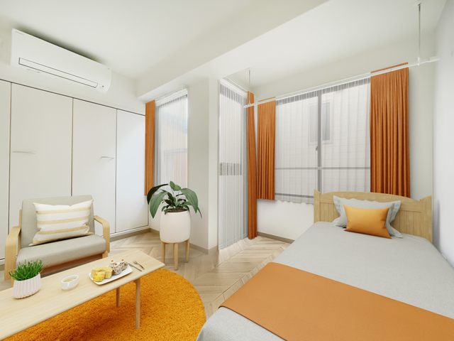 居室・リビング　こちらの家具はＣＧです。家具付きではございません。