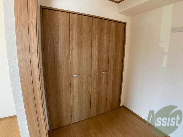 収納　クローゼット。荷物がたくさんあっても問題ないですね。