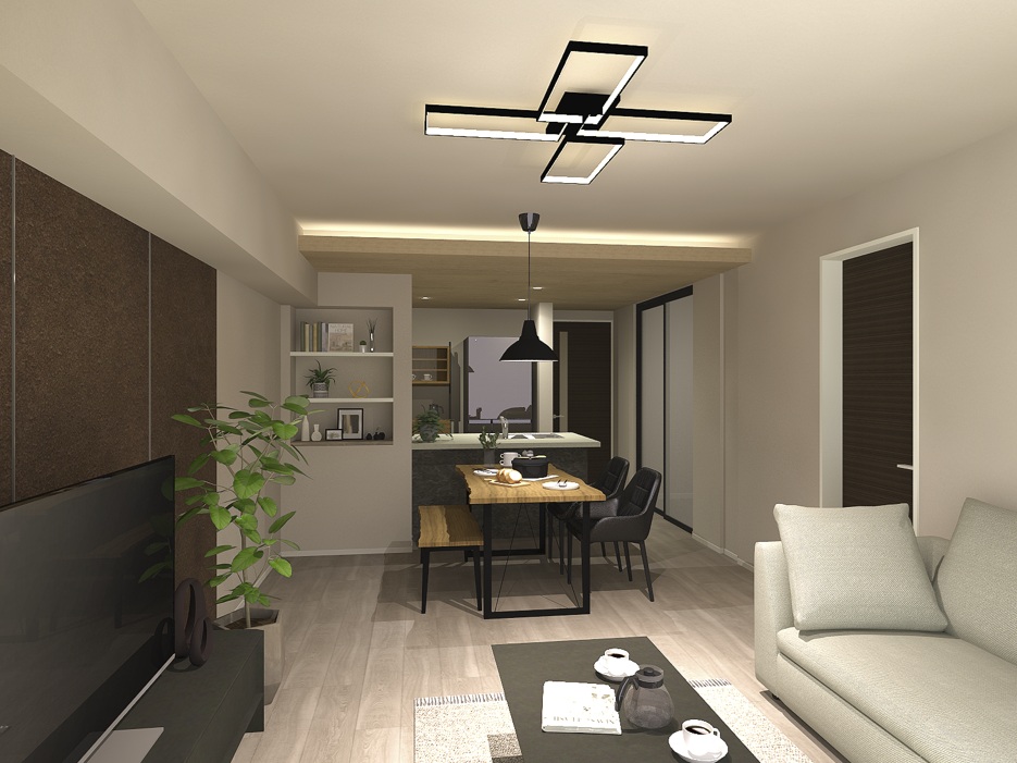 居室・リビング　ダーク