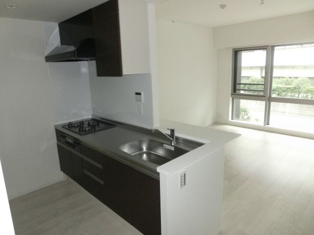 キッチン　収納機能もたっぷりシステムキッチンです