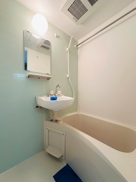 バス・シャワールーム　洗面ボウルもついているので、ここで洗顔できますね☆※別部屋写