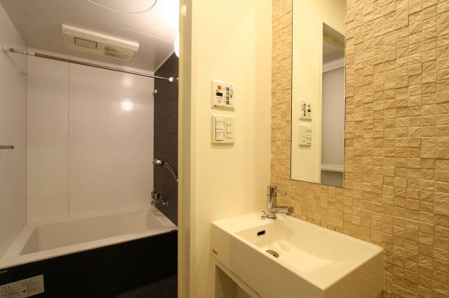 洗面設備　他号室の写真になります。