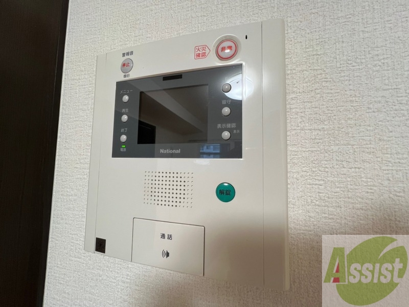 セキュリティ　インターホンで来客確認ができます。安心ですね。