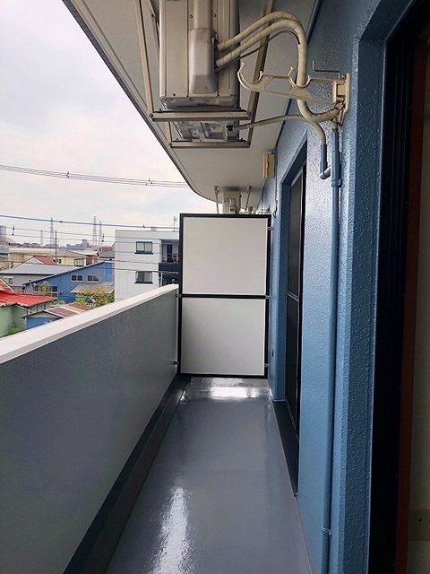 バルコニー　南東向きです。