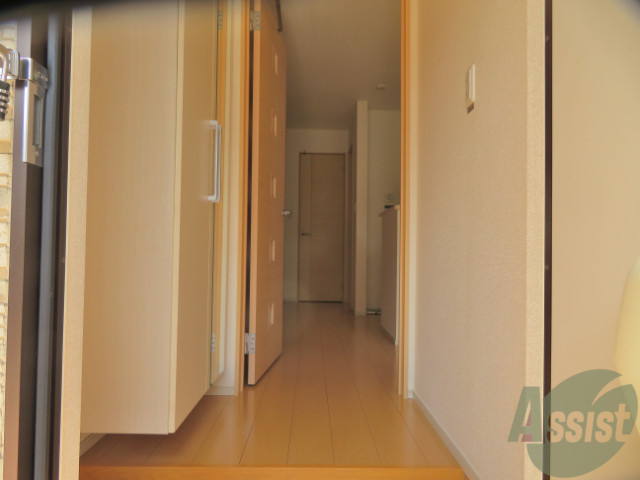 玄関　玄関から見た室内です。玄関スペース意外と広いですよ！