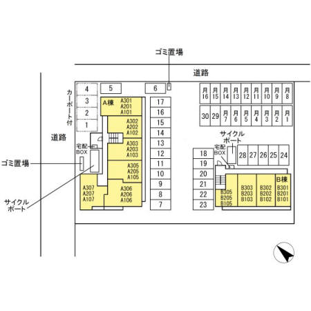 駐車場　区画図
