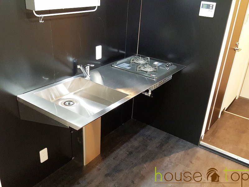 キッチン　2口コンロ付システムキッチン