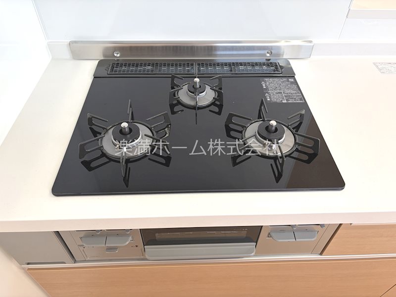 その他　3口ガスシステムキッチン♪