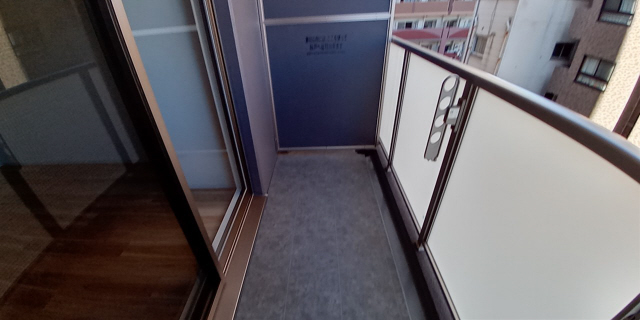 バルコニー　落ち着いた時間を過ごせるバルコニーです