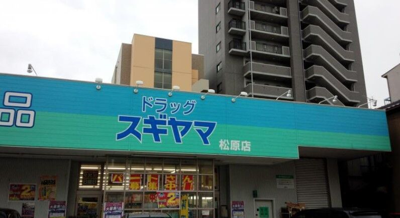 ドラックストア　ドラッグスギヤマ松原店（ドラッグストア）まで379m