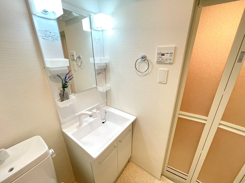 洗面設備　別号室参考写真（実際のお部屋とは異なります）