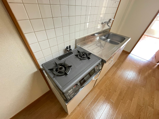 キッチン　２口ガスコンロです