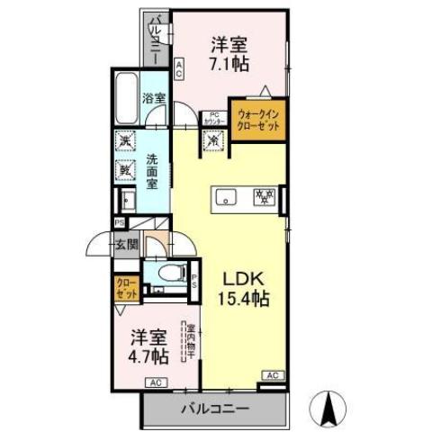 セレスティア草薙町の間取り写真