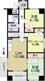 ヴィテイユメゾン成尾の間取り写真