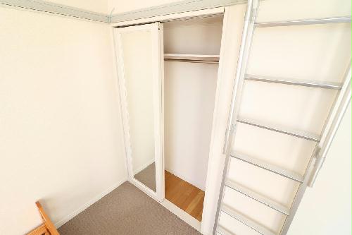 収納　大型クローゼットにより女性の方でも収納が安心！