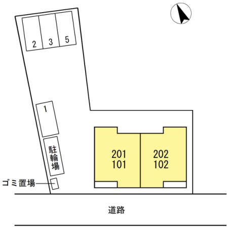 駐車場　区画図です。