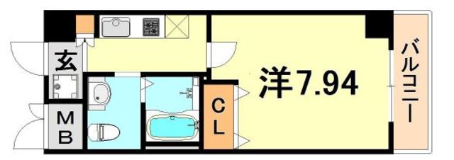 ラ・フォンテ神戸長田の間取り写真