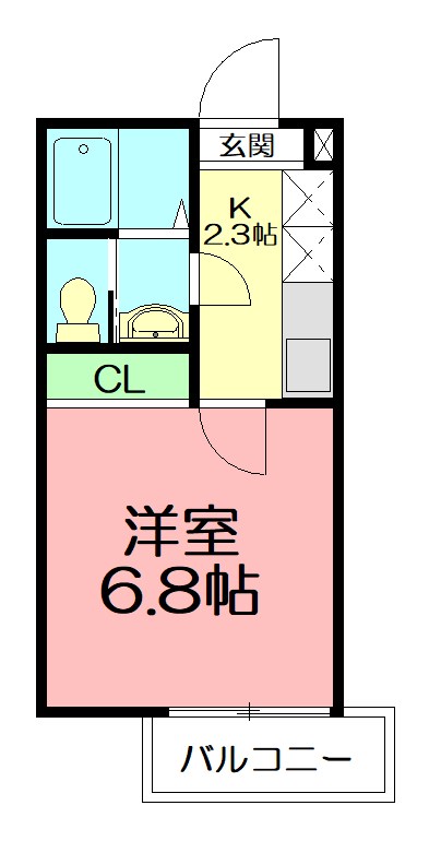ベルフルール本厚木の間取り写真