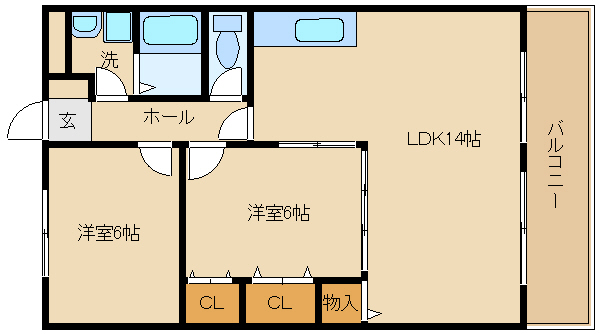 近鉄南大阪線 藤井寺駅 徒歩25分 4階建 築31年の間取り写真