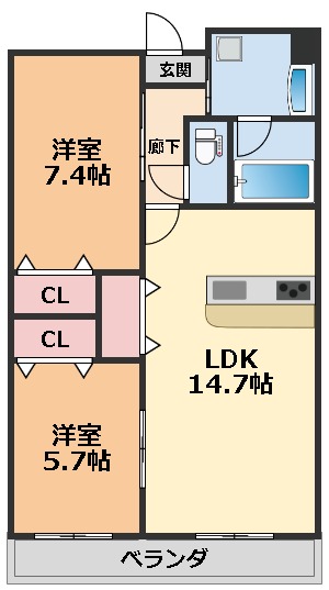 パラシオンの間取り写真
