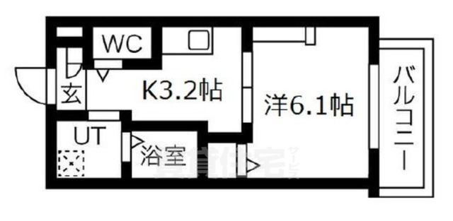 南海高野線 百舌鳥八幡駅 徒歩2分 4階建 築3年の間取り写真