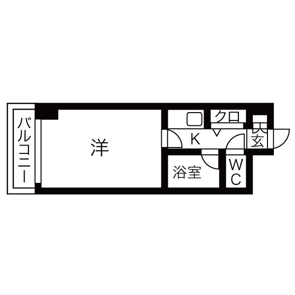 阪急京都線 淡路駅 徒歩10分 9階建 築33年の間取り写真