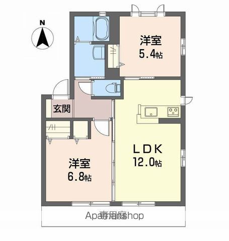 プロヴァンスガーデン A棟の間取り写真