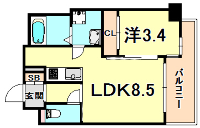SDグランツ神戸水木通の間取り写真