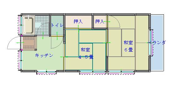 畑野アパートの間取り