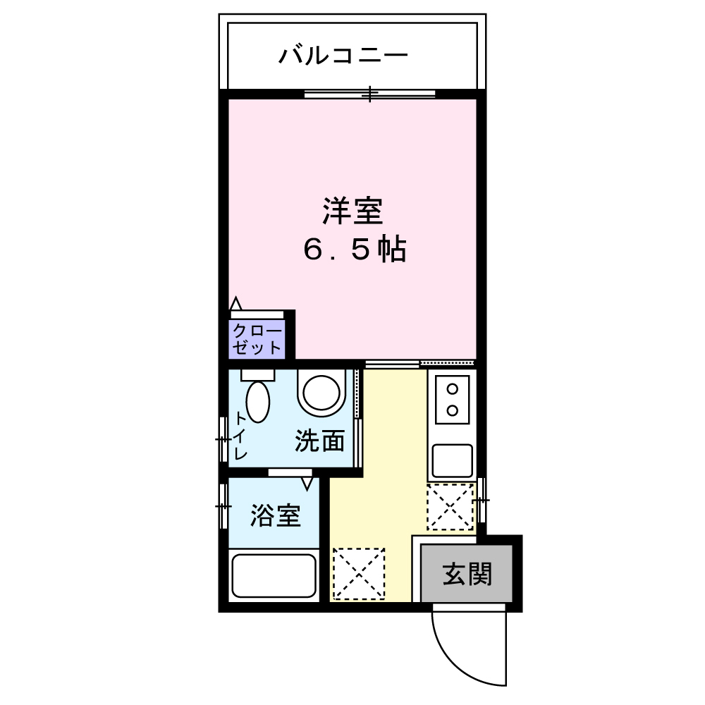 イロハプラス二条102の間取り