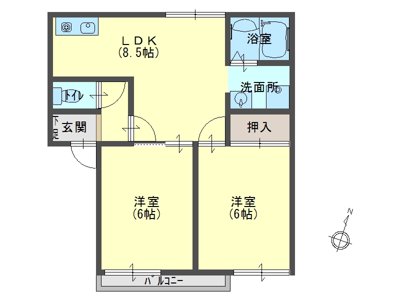 ハミングスエヒロの間取り