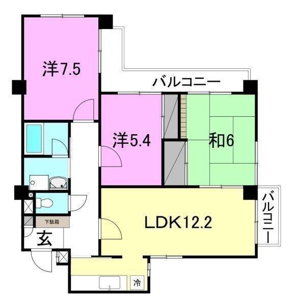 ロイヤルメゾン岩崎町の間取り