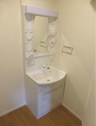 洗面設備　嬉しいシャンドレ